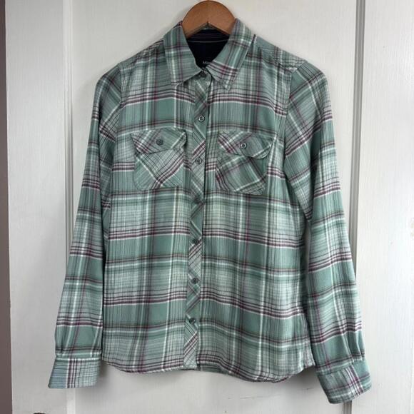 Marmot Bridget Long Sleeve Button Down Outdoor Plaid Shirt - Picture 2 of 9